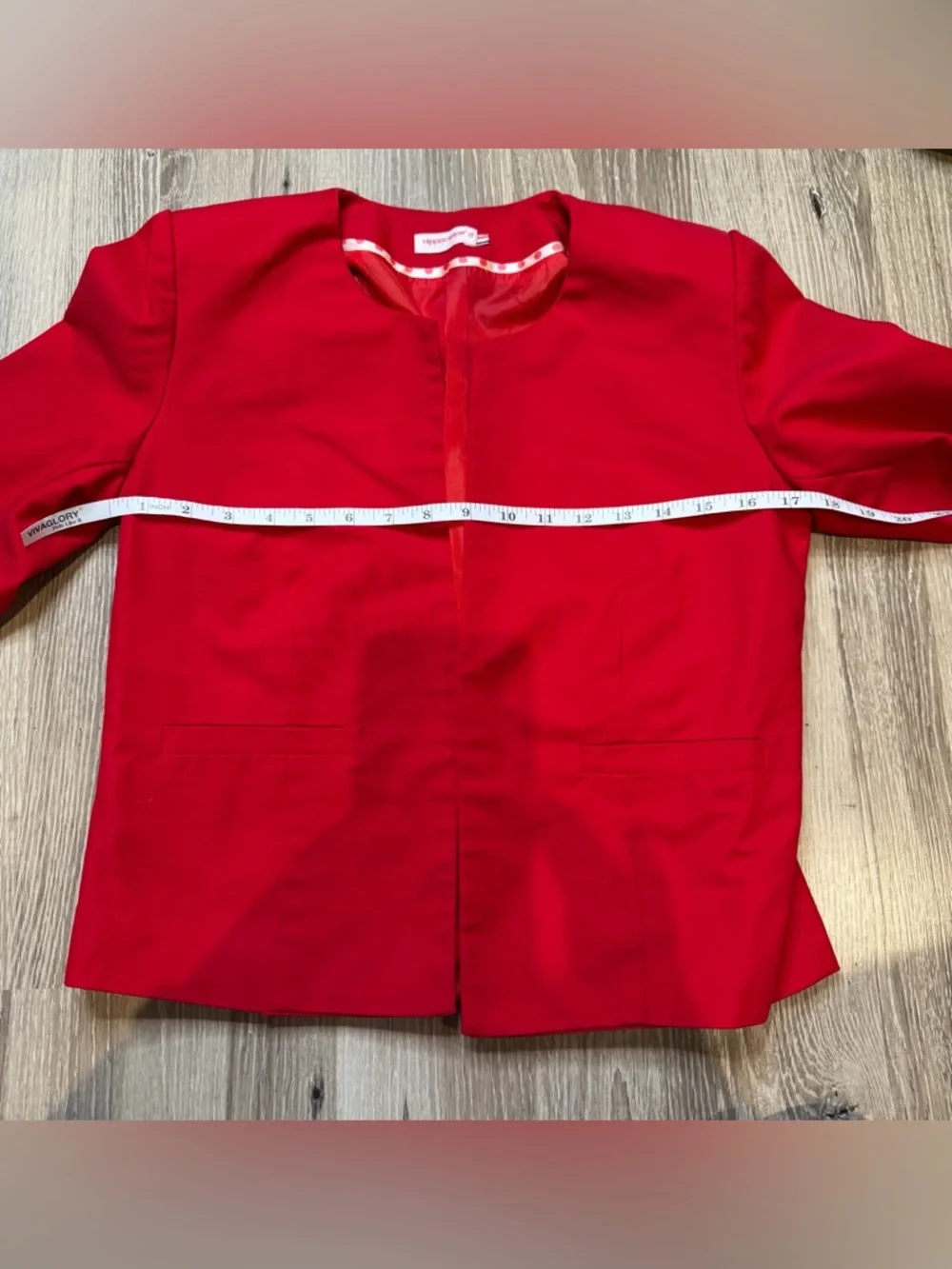 Hippocampe Paris Red Cotton Blend Blazer France 40 US M Classic French Style